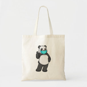 Tote Bag Panda avec masque visage