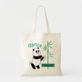 Tote Bag Panda Bear Dancing in Bamboo (Devant)