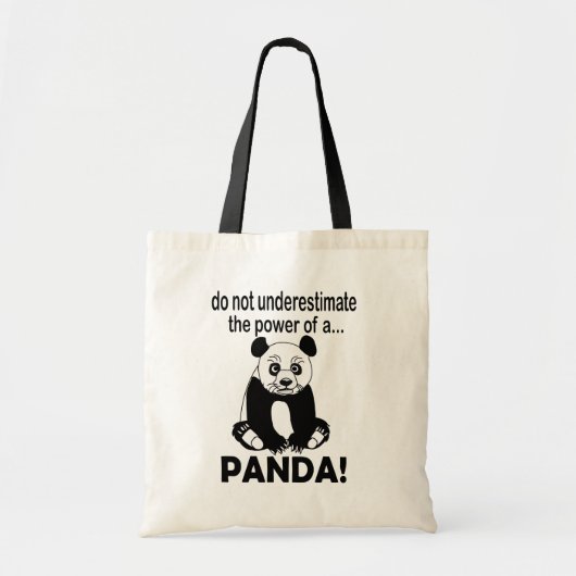 Tote Bag Panda Bear Drôle mignonne Panda (Devant)