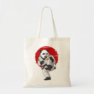Tote Bag Panda Bear Karate Kickboxing Kung Fu Taekwondo Mar