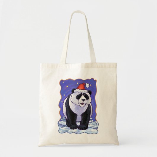 Tote Bag Panda Bear Noël (Devant)