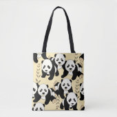 Tote Bag Panda Bears Graphique (Devant)