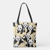 Tote Bag Panda Bears Graphique (Dos)