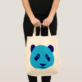 Tote Bag Panda - Bleu (Devant (produit))