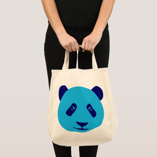 Tote Bag Panda - Bleu (Devant (produit))