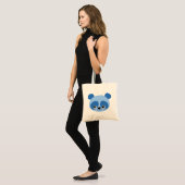 Tote Bag Panda bleu (Devant (modèle))