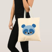 Tote Bag Panda bleu (Devant (produit))