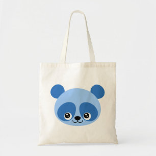 Tote Bag Panda bleu