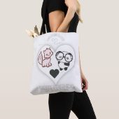 Tote Bag PANDA CAT offre de l'amusement mignon (De près)