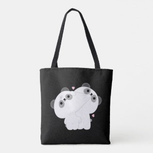 Tote Bag Panda Couple