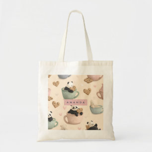 Tote Bag Panda Cute personnalisée et Motif d'ours