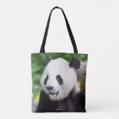 Tote Bag Panda géant mangeant du bambou (Dos)