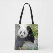 Tote Bag Panda géant se reposant contre l'arbre (Devant)