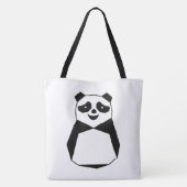 Tote Bag Panda géométrique (Dos)