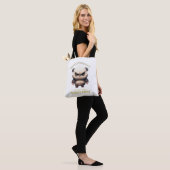 Tote Bag Panda Je ne suis pas têtu Mon chemin est toujours  (Sur le modèle)