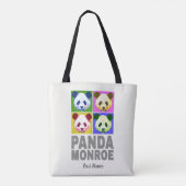 Tote Bag Panda Monroe Ours Pop Art Portrait (Dos)