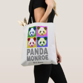 Tote Bag Panda Monroe Ours Pop Art Portrait (De près)