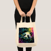 Tote Bag Panda Peeking Bamboo Aquarelle (Devant (produit))
