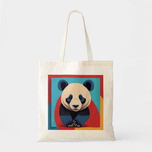 Tote Bag Panda pop art (Devant)
