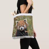 Tote Bag Panda rouge (De près)