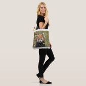 Tote Bag Panda rouge (Sur le modèle)