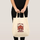 Tote Bag Panda rouge mignonne et adorable (Devant (produit))