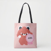 Tote Bag Panda roux certifié maladroit (Devant)
