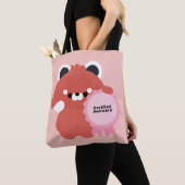 Tote Bag Panda roux certifié maladroit (De près)