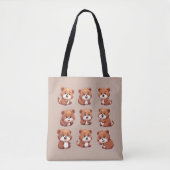 Tote Bag Pandas rouges (Devant)