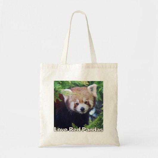 Tote Bag Pandas rouges d'amour (Devant)