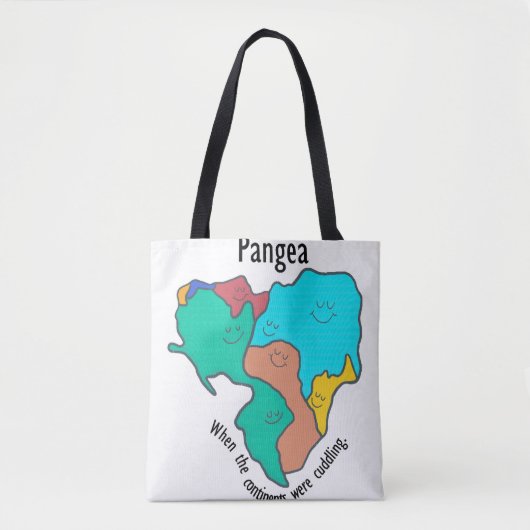 Tote Bag Pangea Continents Câlinant Multicolore (Devant)