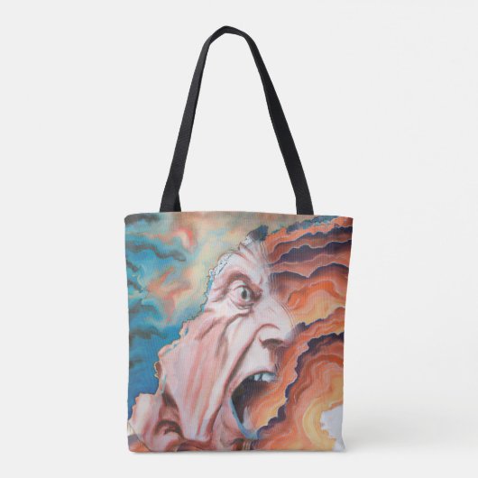 Tote Bag Panic Waves peinture à l'huile (Dos)