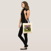 Tote Bag Panier adorable de bébés lapins (Devant (modèle))