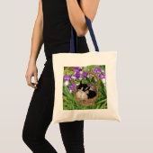 Tote Bag Panier adorable de bébés lapins (Devant (produit))
