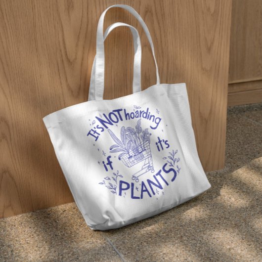 Tote Bag Panier avec Plantes