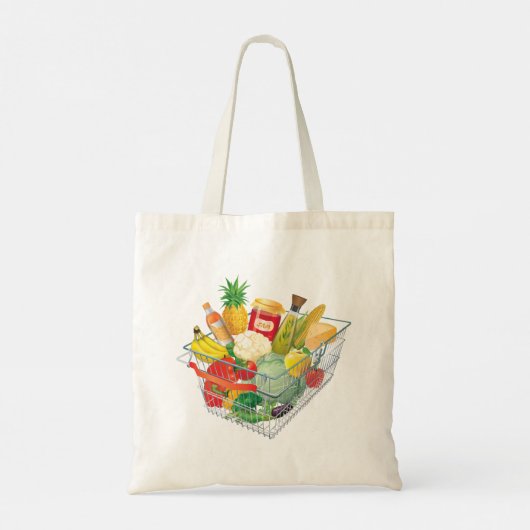 Tote Bag Panier d'achat supermarché (Dos)
