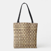 Tote Bag Panier d'artisanat Texture sans couture (Dos)
