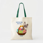 Tote Bag Panier de chasse aux oeufs de Pâques de lapin (Devant)