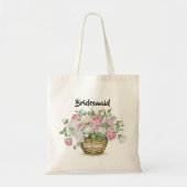 Tote Bag Panier de fleurs à l'aquarelle pour mariage de la  (Devant)