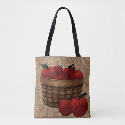 Tote Bag Panier des pommes (Devant)