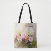 Tote Bag Panier rose (Devant)