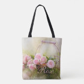 Tote Bag Panier rose (Dos)