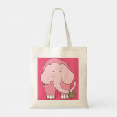 Tote Bag Panier tout en forme d'éléphant de Pâques (Dos)