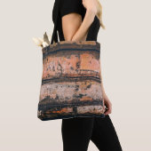 Tote Bag Panneau Brown et orange (De près)