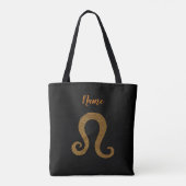 Tote Bag Panneau d'astrologie Leo Zodiac personnalisé (Dos)