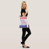 Tote Bag Panneau d'avertissement de feux d'artifice (Sur le modèle)