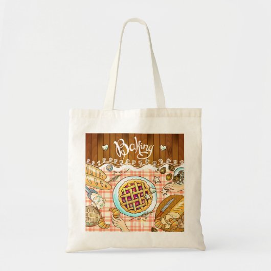 Tote Bag Panneau de boulangerie très mignonne (Devant)