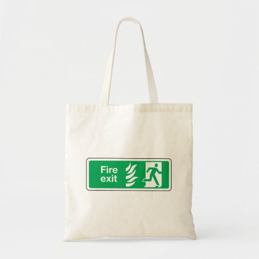 Tote Bag Panneau de sortie incendie (Devant)