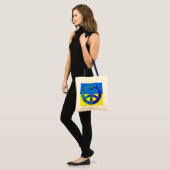 Tote Bag Panneau de soutien à l'Ukraine Pavillon bleu de pa (Devant (modèle))