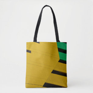 Tote Bag Panneau en bois vert et noir